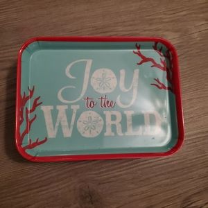 Coastal Christmas Tidbit Plates